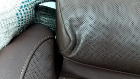 Tapițerie pernă scaun șofer pentru BMW X7 G07 19-22, piele maro, culoare cafea, Comfort, încălzită, cu ventilatoare, piele topită, zgârieturi, cusături rupte