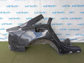 Aripă spate dreapta Audi A6 C7 12-18 pe caroserie, negru, bare de protecție