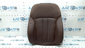 Обшивка спинки пассажирского сиденья BMW X7 G07 19-22 кожа коричневая Coffe, Komfort, подогрев, с вентиляторами обдува, оплавлена кожа, под чистку