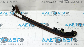 Накладка центральной консоли боковая верхняя левая BMW X7 G07 19-22 кожа коричневая Coffee