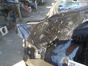 Четверть крыло задняя правая Honda Civic XI FE/FL 22-26 4d на кузове, черная, вмятина, тычки