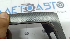 Накладка передней панели левая BMW 4 F32/33/36 14-20 под светлый карбон Perlglanz Chrom