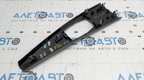 Накладка центральной консоли под джойстик мультимедии BMW 4 F32/33/36 14-20 под светлый карбон, полезло покрытие