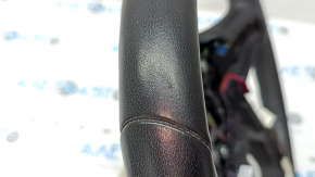 Volan BMW X7 G07 19-22 din piele neagră cu padele încălzite pentru schimbarea vitezelor, asistență la condus, sport, cu cablaj, îndoit, zgârieturi, necesită curățare