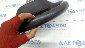 Руль голый BMW 4 F32/33/36 17-20 кожа черная, Sport, красная строчка, под лепестки с подогревом, потерт, под химчистку