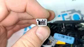 Накладка обшивки двери карточки задняя правая BMW X7 G07 19-22 под дерево Fineline Stripe с хром, с подсветкой