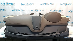 Торпедо передняя панель без AIRBAG Lincoln MKC 15-19 коричн,вставка дерево, царапины