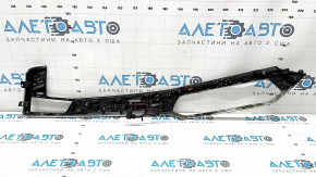 Ornament panou față dreapta BMW X7 G07 19-22, finisaj Fineline/metal lemn, cu iluminare din spate, elemente de fixare topite, grilă topită, crăpături, pete pe crom