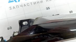 Ornament panou față dreapta BMW X7 G07 19-22, finisaj Fineline/metal lemn, cu iluminare din spate, elemente de fixare topite, grilă topită, crăpături, pete pe crom