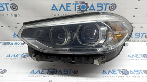 Ansamblu far față stânga halogen+LED BMW X3 G01 18-21, cu suport