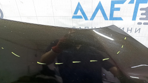 Капот голый BMW X3 G01 X4 G02 18-24 алюминий, коричневый C07, вздулась краска, горелый, отклеен герметик, деформирована внутренняя часть