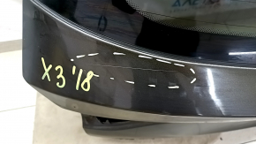 Дверь багажника голая со стеклом BMW X3 G01 18-24 тонировка, коричневый C07, царапина