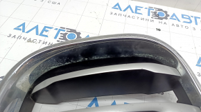 Решетка радиатора grill левая BMW X3 G01 18-21 ноздря, хром обрамление+ серая решетка, сломано крепление, отсутствует фрагмент, дефект хрома, сколы