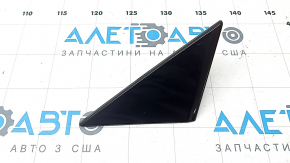 Треугольник двери передней левой Mazda 6 14-21 у зеркала, черный глянец царапины
