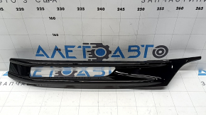 Накладка решетки переднего бампера левая Honda Accord 16-17 под ПТФ hybrid черный глянец