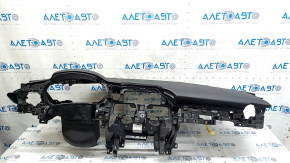 Торпедо передняя панель с AIRBAG Mazda 6 18-21 черная, с сетками динамиков
