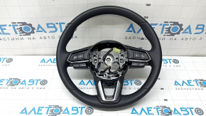 Руль голый Mazda 6 17-21 кожа черная, с задней накладкой и кнопками под радар, царапины