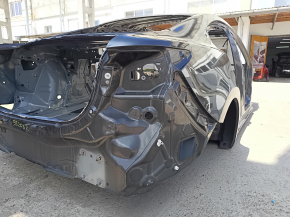 Четверть крыло задняя правая Mazda 6 18-21 на кузове, графит, крашенная, тычки