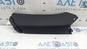 Ornament montant spate în fața geamului stâng, Audi Q5 80A 18-24, negru, zgârieturi