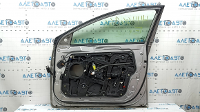 Дверь в сборе передняя правая Hyundai Sonata 11-14 hybrid, keyless, серебро FHM, тычки