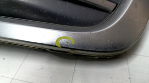 Решетка радиатора grill Audi Q5 80A 18-20 в сборе, с эмблемой, хром, под парктроники, тычки