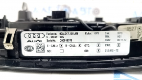 Плафон освещения передний в сборе  Audi Q5 80A 18-20 под панораму, черный, царапины