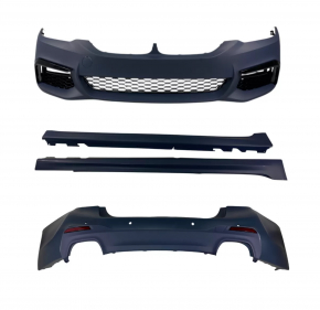 Bara fata goala BMW 5 G30 17-20 EUR, pentru 6 senzori parcare, fara saibe, M Sport,