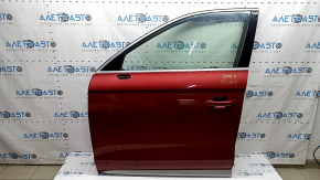 Дверь в сборе передняя левая Audi Q5 80A 18-24 keyless, красный LY3S, стекло триплекс, тычка