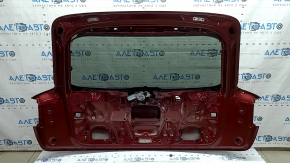 Дверь багажника голая со стеклом Audi Q5 80A 18-20 красный LY3S, с трапецией и поводком, сломан поводок, надрыв отверстия
