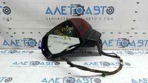 Зеркало боковое левое в сборе Audi Q5 80A 18-24 15+4 пинов, поворотник, автозатемнение, подогрев, BSM, камера, красное