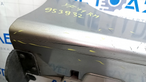 Порог правый Hyundai Sonata 11-15 hybrid, серебро, с брызговиком, царапины, потерт, примят