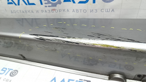 Порог левый Hyundai Sonata 11-15 hybrid, серебро, с брызговиком, царапины, потерт, примят