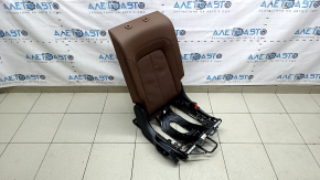 Spătarul scaunelor din spate, rândul 2, dreapta, Audi Q5 80A 18-20, piele maro, standard, încălzit, mecanic, lambriu