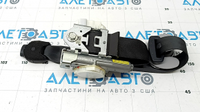 Пассажирский ремень безопасности с пиропатроном Hyundai Sonata 11-15 черный, без натяжителя, серая накладка