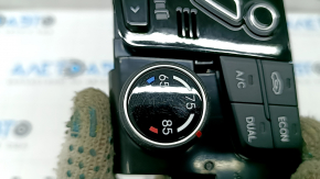 Управление климат-контролем Hyundai Sonata 11-12 auto, dual zone тип 1, царапины, потерты ручки
