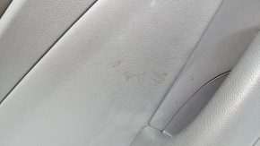 Panou ușă spate stânga pentru Hyundai Sonata 11-15 hibrid, gri cu inserție de cauciuc gri, cotieră din cauciuc gri, ornament gri lucios, cu mâner, zgârieturi