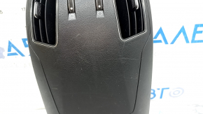 Накладка центральной консоли задняя Hyundai Sonata 11-15 черный, с дефлекторами, царапины