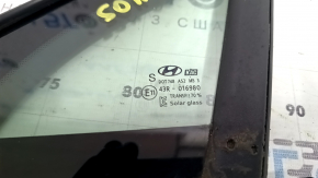 Стекло двери треугольник переднее левое Hyundai Sonata 20-26 с уплотнителем