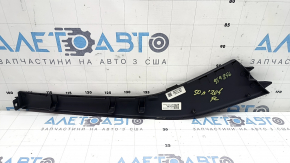 Ornament consolă centrală față stânga sus lateral pentru Hyundai Sonata 20-23, negru, Coreea, crăpătură în suport, zgârieturi