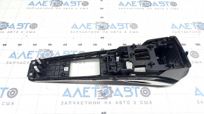 Накладка шифтера КПП Hyundai Sonata 20-23 черный глянец с хромом, Korea, HEV, полез хром, царапины
