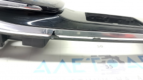 Накладка шифтера КПП Hyundai Sonata 20-23 черный глянец с хромом, Korea, HEV, полез хром, царапины