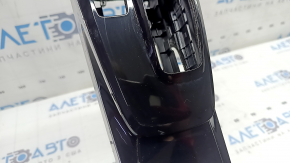 Накладка шифтера КПП Hyundai Sonata 20-23 черный глянец с хромом, Korea, HEV, полез хром, царапины