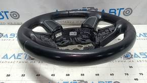 Руль голый Audi A4 B8 13-16 кожа черный, без кнопок, 4 спицы, царапины