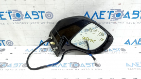 Ansamblu oglindă retrovizoare dreapta pentru Lexus RX350 RX450h 10-15, 15 pini, reglare automată a intensității luminii, semnalizare, iluminare din spate, negru, bare de protecție