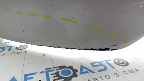 Бампер передний голый Hyundai Sonata 20-23 без парктроников, HEV, белый, сколы, царапины
