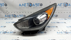 Ansamblu far stânga față pentru Kia Niro 17-19 HEV, PHEV, cu suport, halogen, DRL LED, garnitură decojită, necesită lustruire, zgârieturi, pânze de păianjen