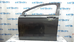 Дверь голая передняя левая Ford Fusion mk5 13-20 hybrid, графит J7, вмятины, тычка