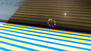 Ansamblu ușă stânga față pentru Ford Fusion mk5 13-20 hibrid, grafit J7, 2 mulaje cromate, mâner fără cheie cu crom, cu cod, îndoitură, zgârieturi și crăpături în ornamente
