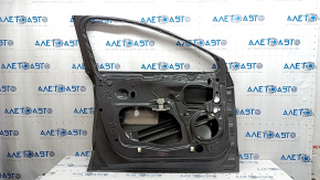 Ansamblu ușă stânga față pentru Ford Fusion mk5 13-20 hibrid, grafit J7, 2 mulaje cromate, mâner fără cheie cu crom, cu cod, îndoitură, zgârieturi și crăpături în ornamente