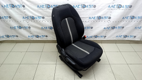 Пассажирское сиденье Hyundai Sonata 20-22 без airbag, механическое, ткань черная с серым, под химчистку